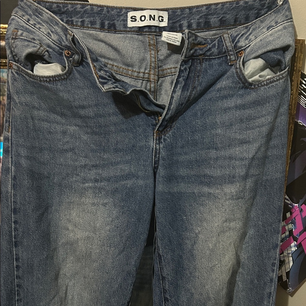 S.O.N.G. Women’s Straight Leg Jeans - Medium Blue